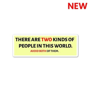 Avoid both of them Sticker