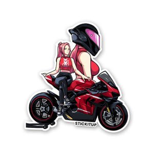 GIRL BIKE Sticker