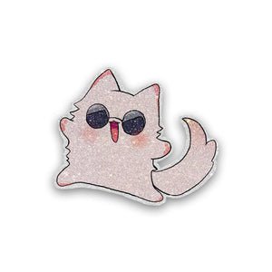 Gojo Cat Glitter Sticker