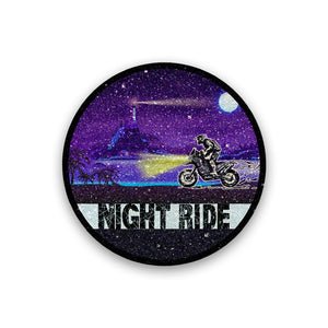 Night Ride Glitter Sticker