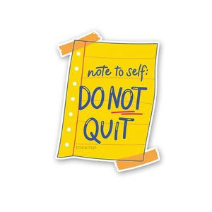 Note To Safe Sticker