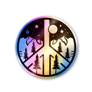 Peace Holographic Stickers