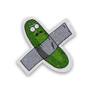 Pickle Rick Glitter Sticker
