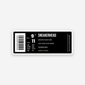Sneakerhead Barcode sticker