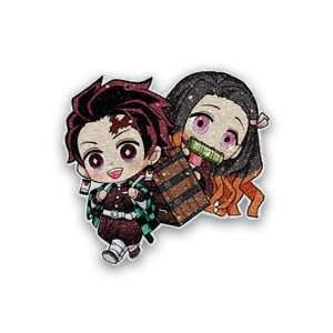 Tanijro x Nezuko Glitter Sticker
